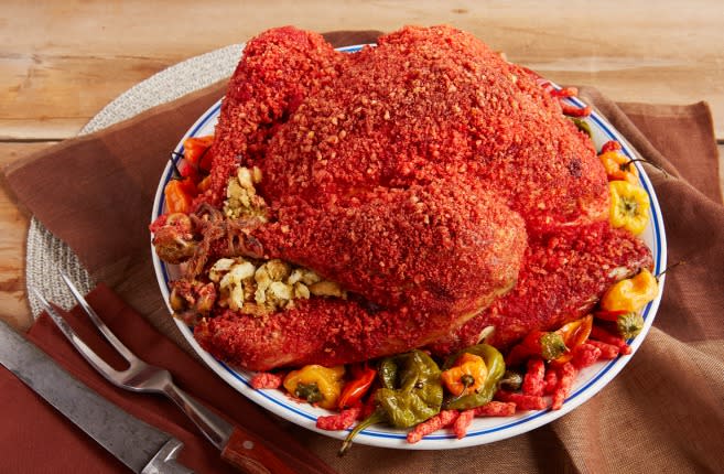 This Flamin’ Hot Cheetos turkey recipe will spice up your Thanksgiving menu