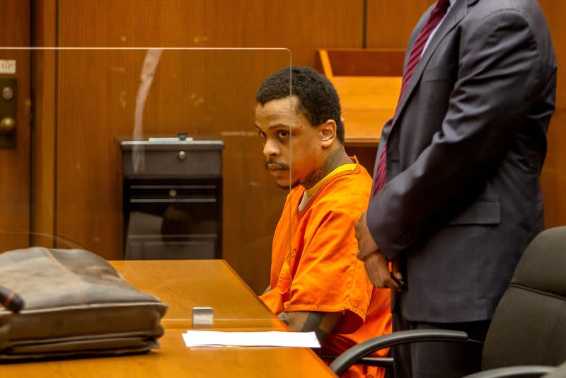 Eric Ronald Holder sits in the courtroom at Clara Shortridge Foltz Criminal Justice Center