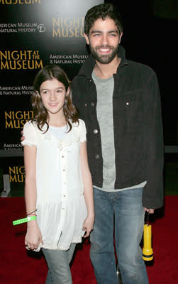 Adrian Grenier and guest at the New York premiere of 20th Century Fox's Night at the Museum