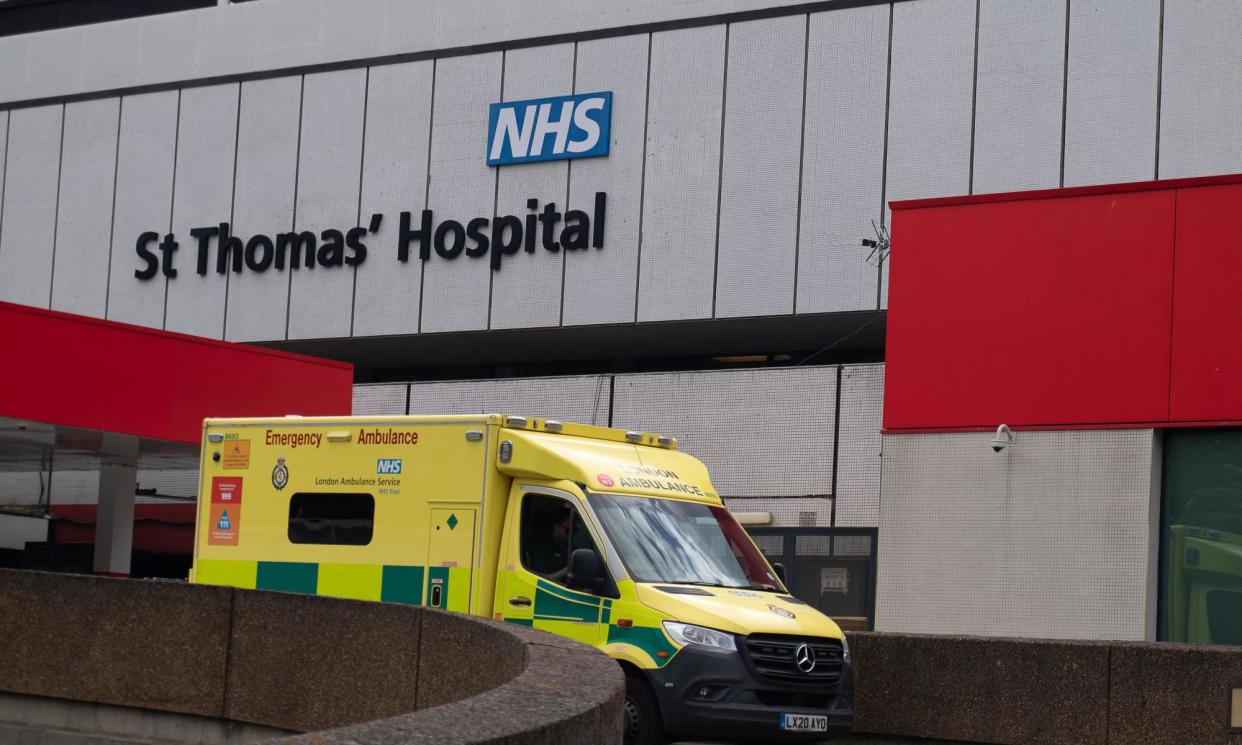 <span>St Thomas' hospital in London is among those affected by cyber-attack on NHS pathology partner Synnovis. </span><span>Photograph: Maureen McLean/Rex/Shutterstock</span>