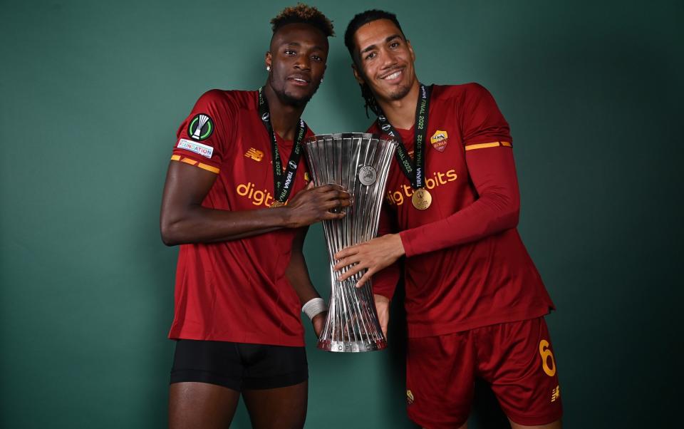 Tammy Abraham and Chris Smalling