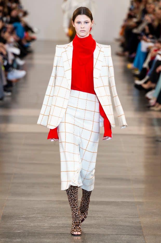 <p>A look from the Victoria Beckham Fall 2019 collection. Photo: Imaxtree</p>