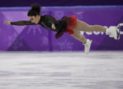 <p>Gabrielle Daleman of Canada performs during the women’s short program figure skating in the Gangneung Ice Arena at the 2018 Winter Olympics in Gangneung, South Korea, Wednesday, Feb. 21, 2018. (AP Photo/David J. Phillip) </p>