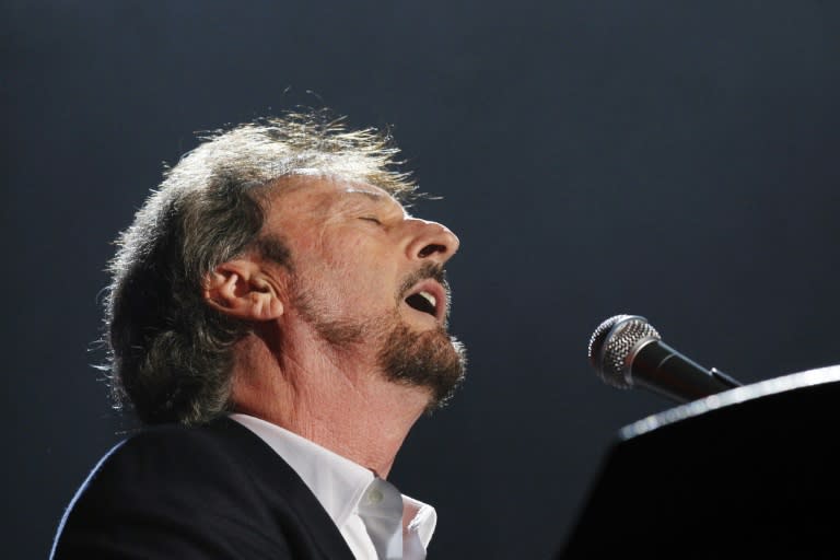 Supertramp's Rick Davies, pictured here on October 18, 2010, is undergoing "aggressive" cancer treatment which caused the band to cancel its European tour due to start this November