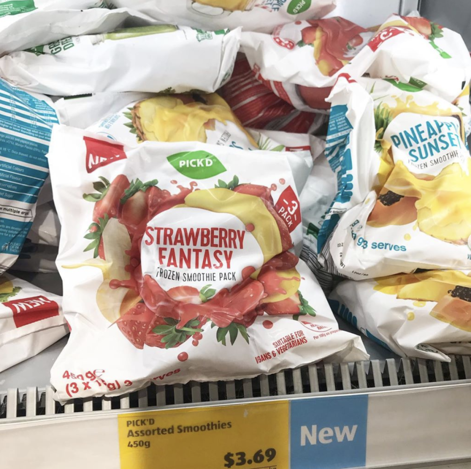 Aldi australia frozen smoothie packs