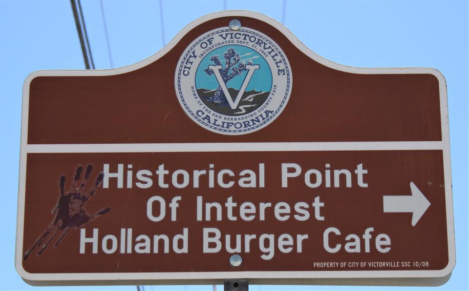 Historic Holland Burger Cafe in Victorville is worth the stop in the desert or date night.