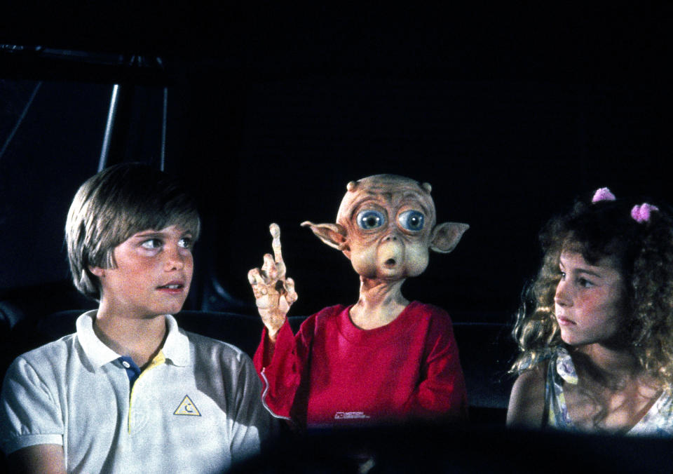 <em>Mac and Me</em> stars Jade Calegory, Mac and Lauren Stanley. (Photo: Orion/courtesy Everett Collection)