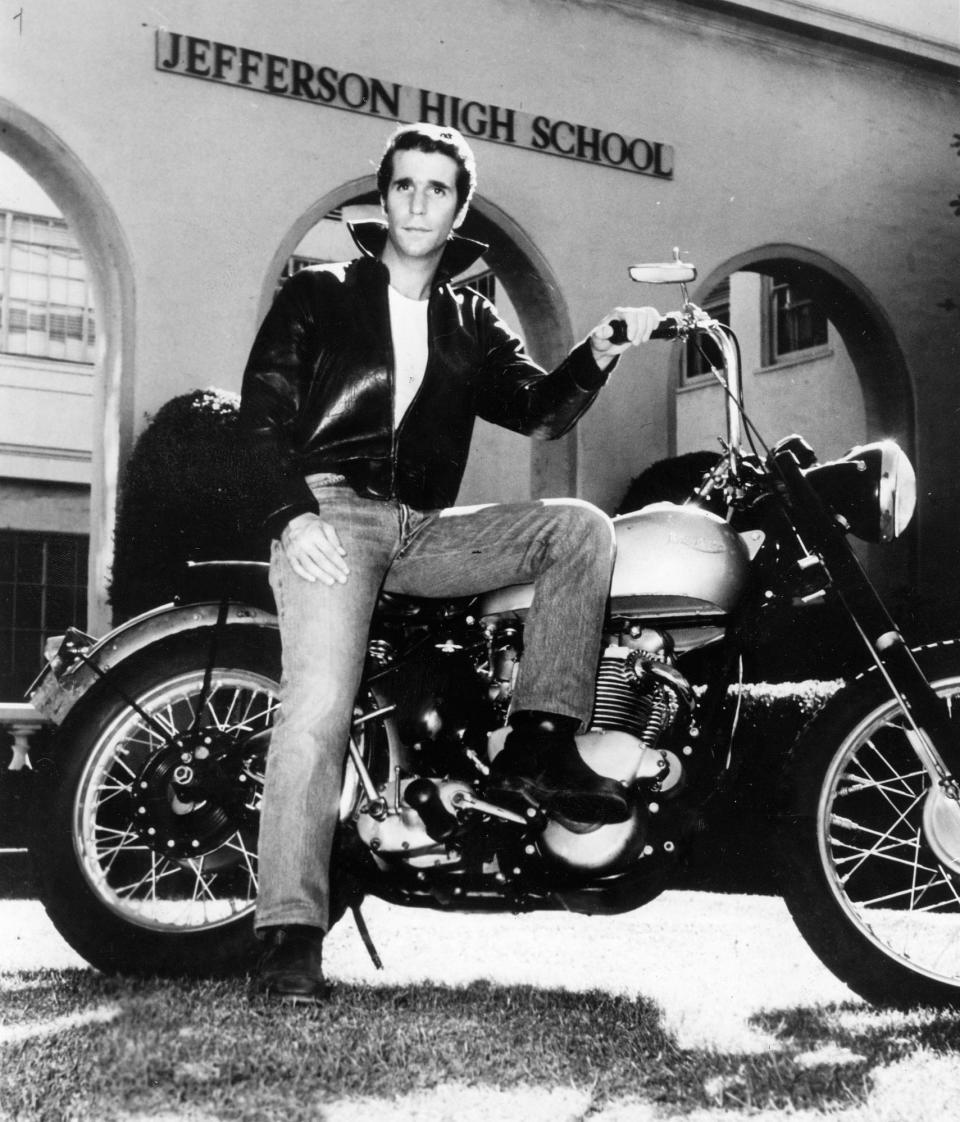 Henry Winkler, “The Fonz,” on “Happy Days.”