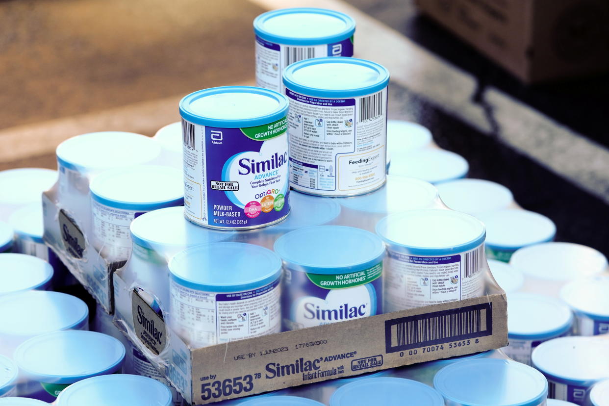 A pallet of Similac infant formula. (Reuters)