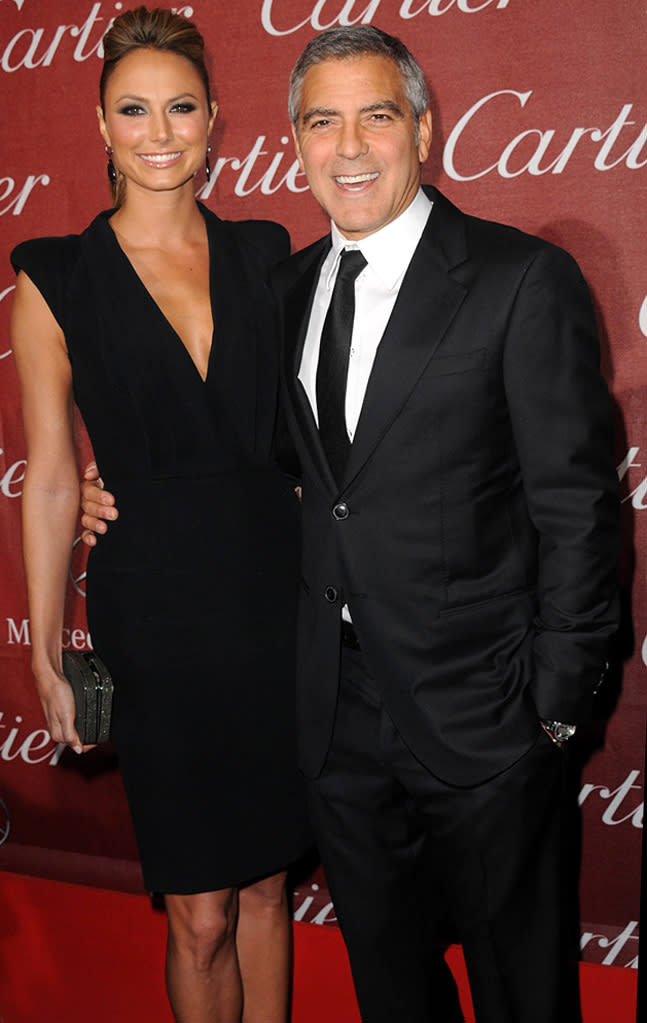 2012 Palm Springs Film Festival Awards Gala Stacy Keibler George Clooney