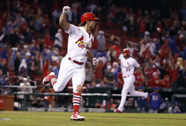 The Cardinals toppled their rival in dramatic fashion Sunday. (AP Photo)