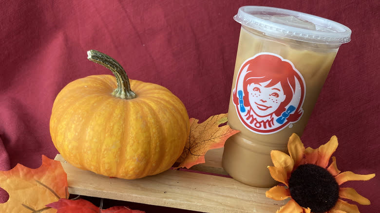 Wendy's pumpkin spice iced coffee