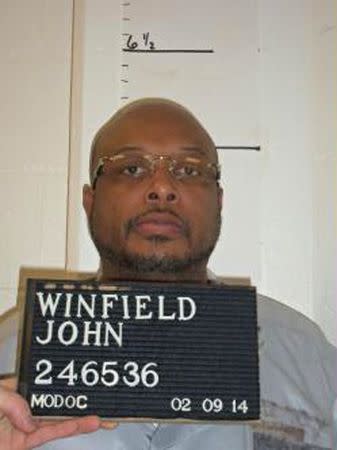 Death row inmate John Winfield is seen in this picture taken on February 9, 2014 and provided by the Missouri Department of Corrections. REUTERS/Missouri Department of Corrections/Handout via Reuters