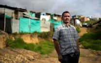Jose Pineda fled southeast Colombia four years ago after being brutally interrogated about his alleged ties to the FARC. He now lives in poverty in Ciudad Bolivar