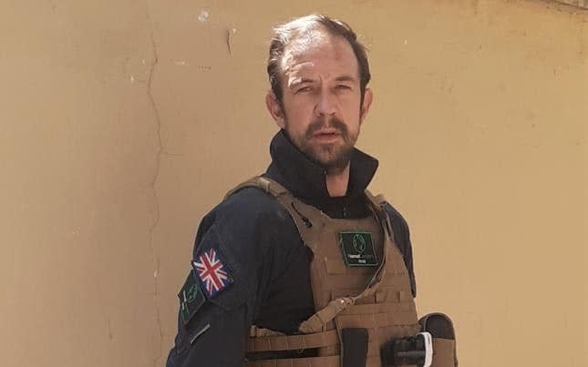 Ben Slater, a former soldier and bodyguard who is now stranded in Afghanistan - Handout