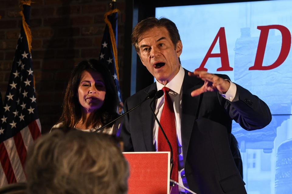 Republican U.S. Senate candidate Mehmet Oz has tenuous ties to Pennsylvania and lacks government experience. Former President Donald Trump has endorsed his candidacy.