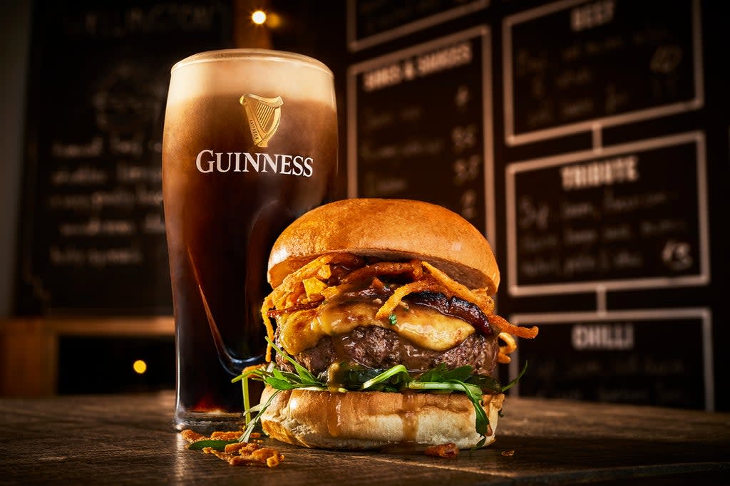 Beers and bites: Honest Burgers is offering a limited-edition Guinness fondue burger throughout March  (Handout)