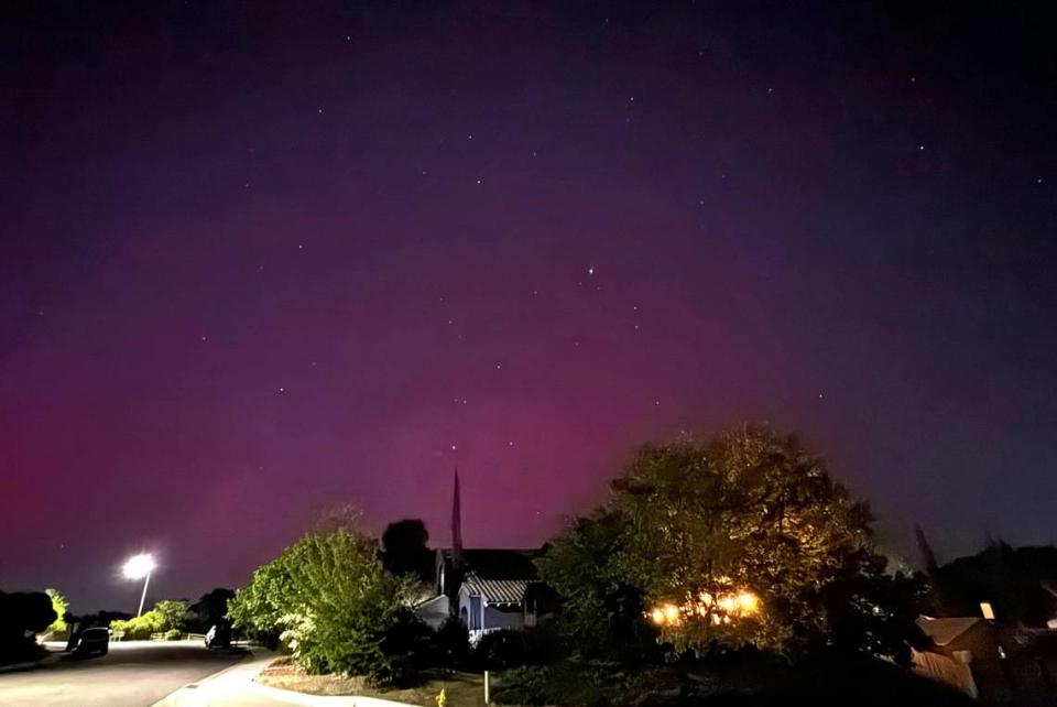 The northern lights were visible over Paso Robles on May 10, 2024.