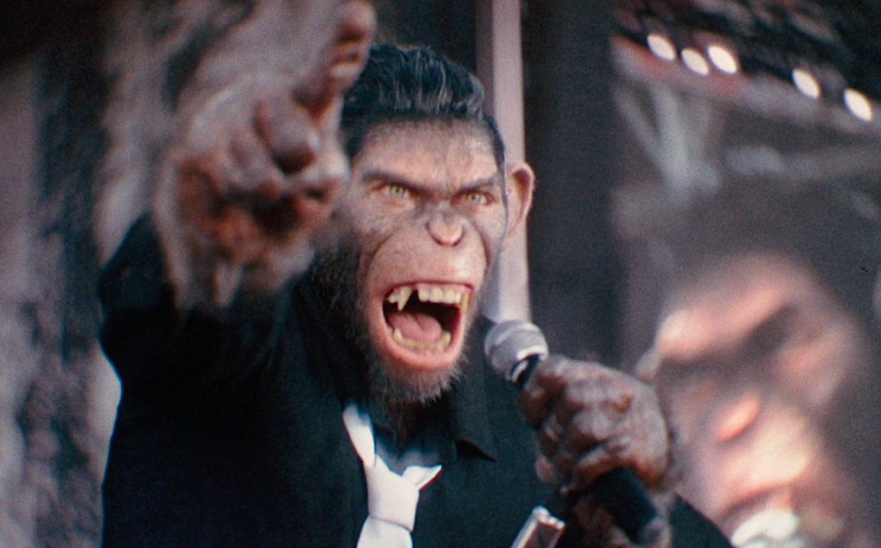 A still from the trailer for Robbie Williams biopic Better Man