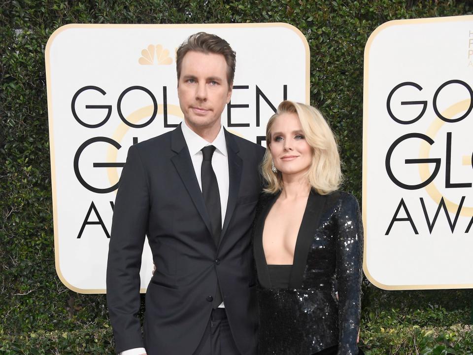 kristin bell and dax shepherd golden globes