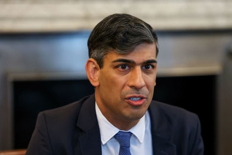 UK Prime Minister Rishi Sunak speaks during an Illegal Migration Operations Committee meeting in Downing Street, London. Sunak will urge peers to back his Rwanda plan ahead of crunch votes on the legislation aimed at making the plan to send asylum seekers on a one-way trip to Rwanda legally watertight. Toby Melville/PA Wire/dpa