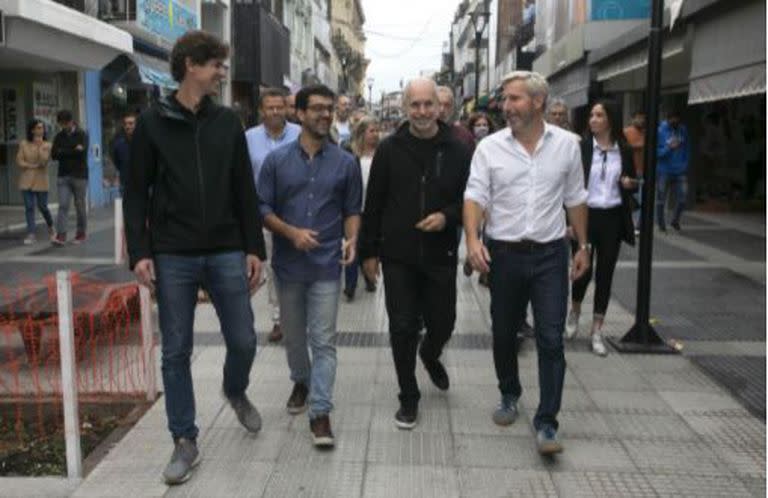 Rodríguez Larreta durante su visita a la ciudad de Paraná