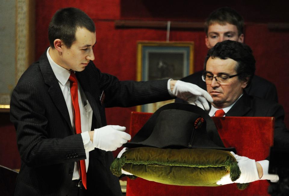 A sale of Napoleon's hat in 2014