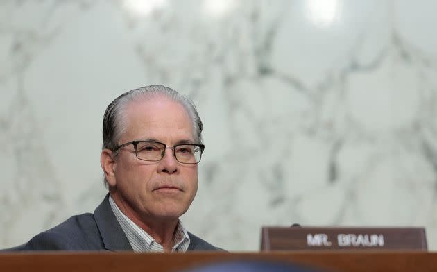 Sen. Mike Braun (R-Ind.) said he believes interracial marriage should not be legal nationwide. (Photo: Anna Moneymaker via Getty Images)