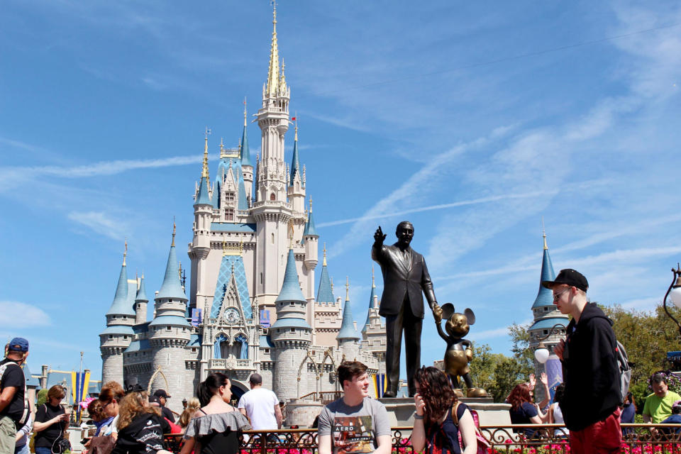 A mother struggled to find accessible parking at Walt Disney World in Orlando. Source: AP