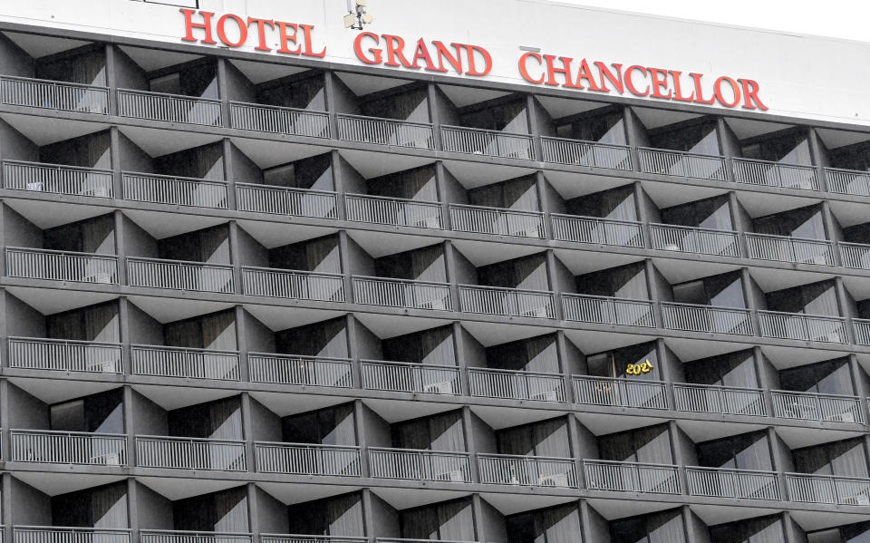 The Hotel Grand Chancellor is seen in Brisbane. Source: AAP