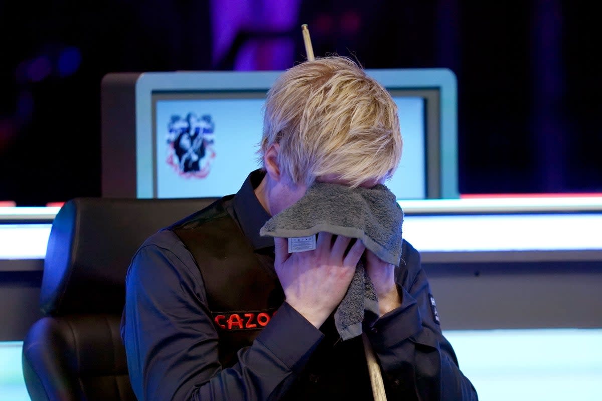 Defending champion Neil Robertson lost 6-4 to Shaun Murphy in the first round of the Cazoo Masters at Alexandra Palace (John Walton/PA) (PA Wire)