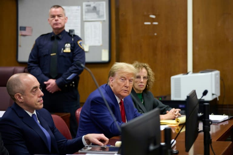 Trump will become the first former US president to go on criminal trial when the process to select the jury which will decide the case begins (POOL)