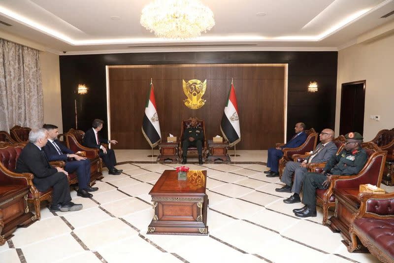 Sudan's ruling General Abdel Fattah al-Burhan meets Israeli foreign minister in Khartoum