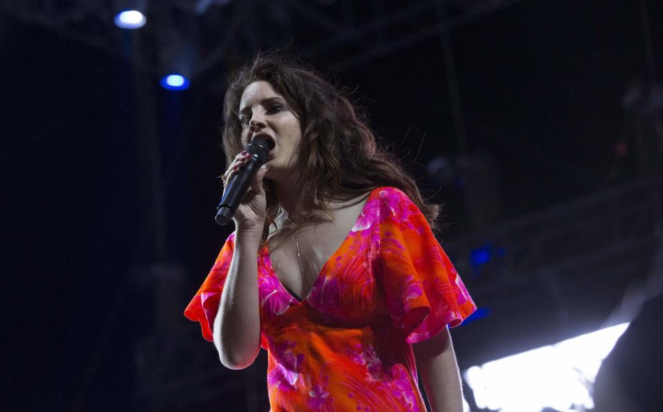 Singer Lana Del Rey performs at the Coachella Valley Music and Arts Festival in Indio