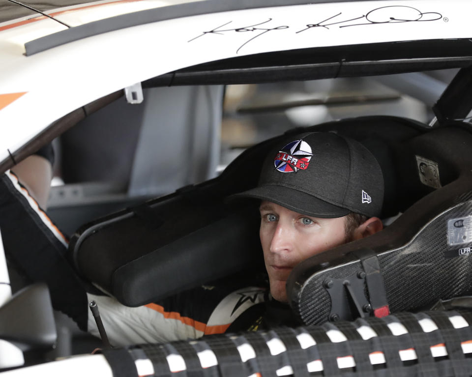 Kasey Kahne is set to miss Sunday’s race after dealing with heat exhaustion at Darlington on Sunday. (AP Photo/John Raoux)