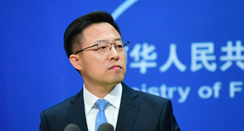 Zhao Lijian took questions at the Chinese foreign ministry's daily press conference.