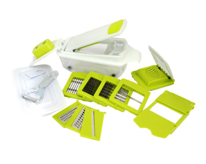 set of graters, egg slicer with box holder