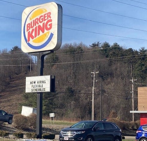 Employers in Guernsey County are offering incentives to attract new employees from a workforce impacted by a declining population and other factors. A few of the incentives include increased pay rates, more vacation, flexible schedules and bonuses, such as this Burger King on Southgate Parkway in Cambridge.