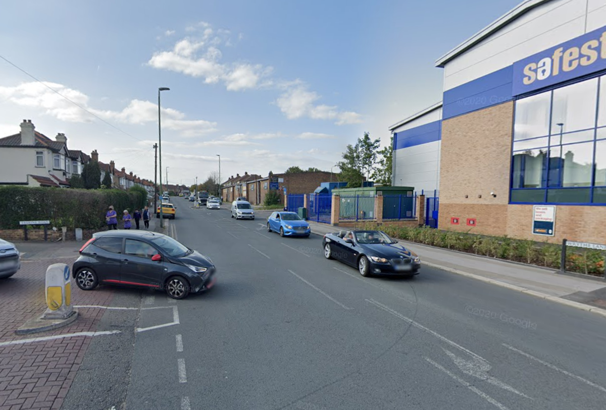 The fatal crash happened in Wrythe Lane, Sutton (Google Maps)