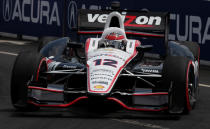 TORONTO, ON - JULY 08: Will Power of Australia, drives the #12 Verizon Team Penske Chevrolet during the IZOD INDYCAR Series Honda Indy Toronto on July 8, 2012 in Toronto, Canada. (Photo by Nick Laham/Getty Images)