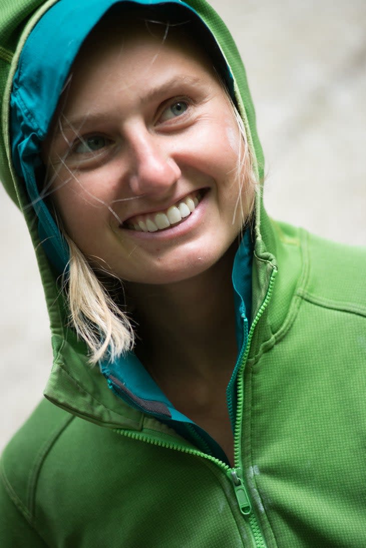 <span class="article__caption">Brette Harrington, climbing and life partner of Leclerc.</span>