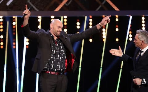 Tyson Fury made the stage despite the shortlist snub - Tyson Fury made the stage despite the shortlist snub - Credit: PA
