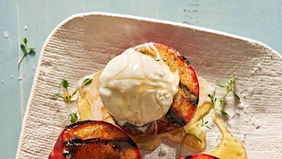 grilled peaches