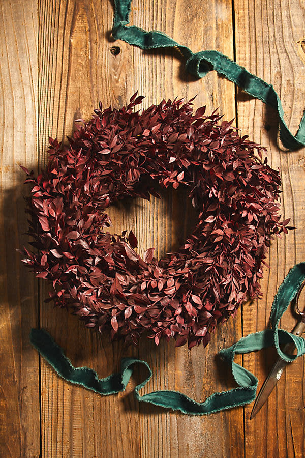 <p><a href="https://go.redirectingat.com?id=74968X1596630&url=https%3A%2F%2Fwww.anthropologie.com%2Fanthroliving%2Fshop%2Fpreserved-bordeaux-ruscus-wreath%3Fcolor%3D061%26size%3DALL&sref=https%3A%2F%2Fwww.veranda.com%2Fhome-decorators%2Fg29225605%2Fbest-christmas-wreaths%2F" rel="nofollow noopener" target="_blank" data-ylk="slk:Shop Now;elm:context_link;itc:0;sec:content-canvas" class="link ">Shop Now</a></p><p>Preserved Bordeaux Ruscus Wreath</p><p>anthropologie.com</p><p>$148.00</p><span class="copyright">Anthropologie</span>