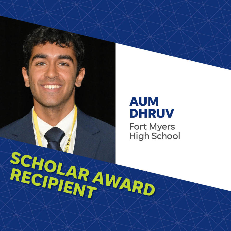 Aum Dhruv, Southwest Florida High School Sports Awards.