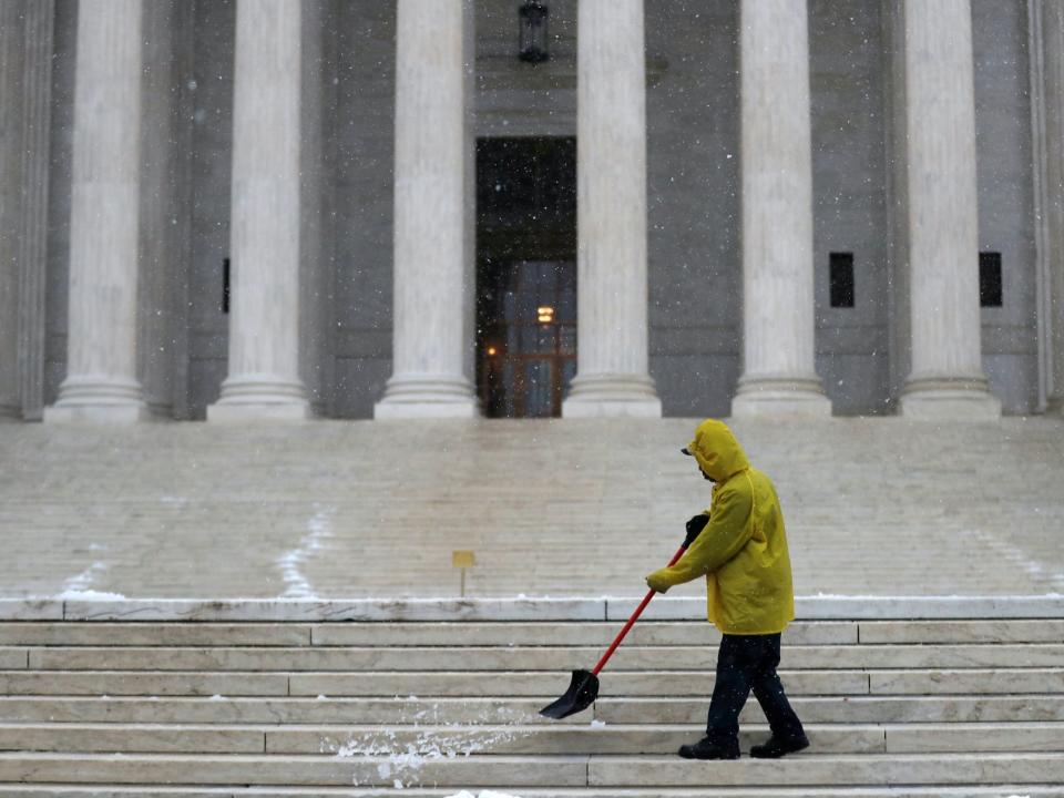 supreme court worker snow environment