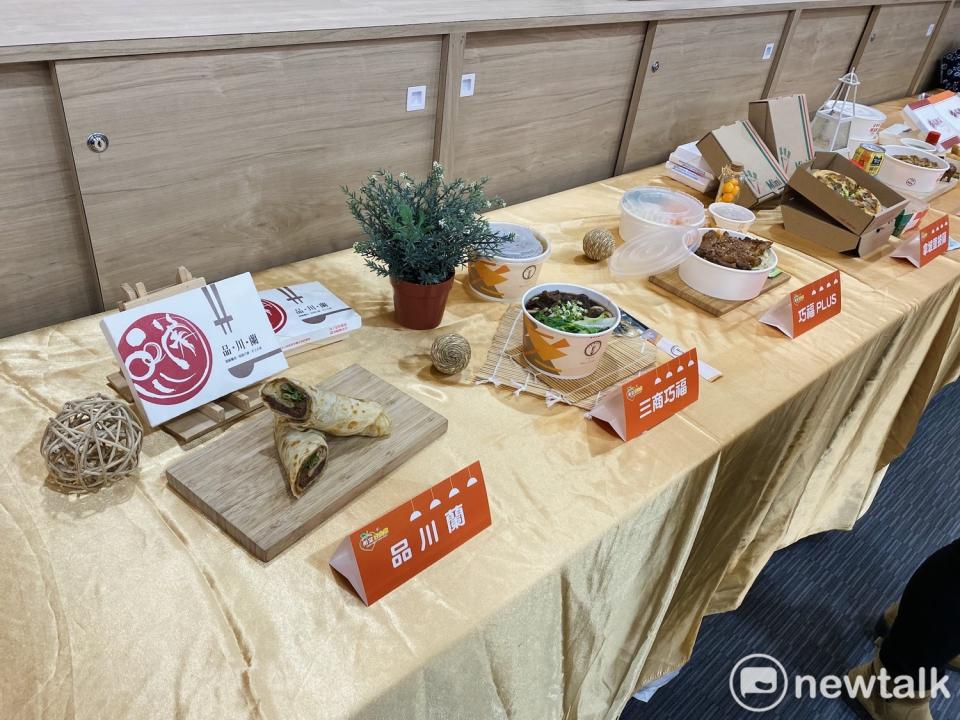 與北市府合作的餐食品牌。   圖：周煊惠 / 攝