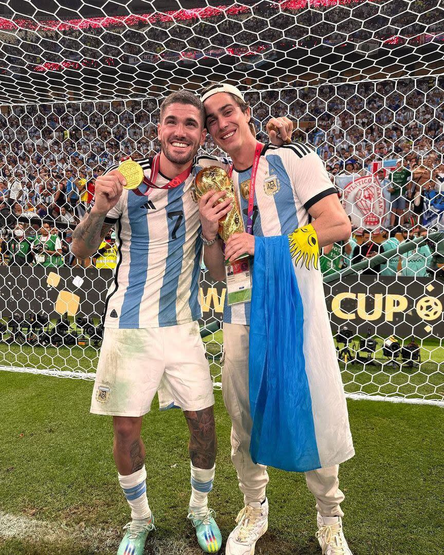 Rodrigo de Paul y Fran Stoessel formaron una gran amistad (Foto: Instagram @
Instagram @franstoessell)