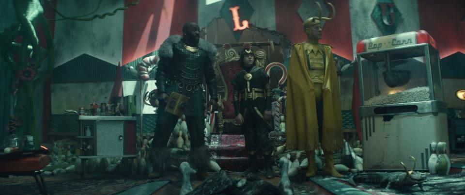 The “Loki” bowling alley set within the Void is full of Easter eggs. - Credit: Courtesy of Marvel Studios