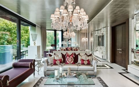 One Hyde Park features lighting by Elicyon in partnership with Baccarat - Credit: Nick Rochowski